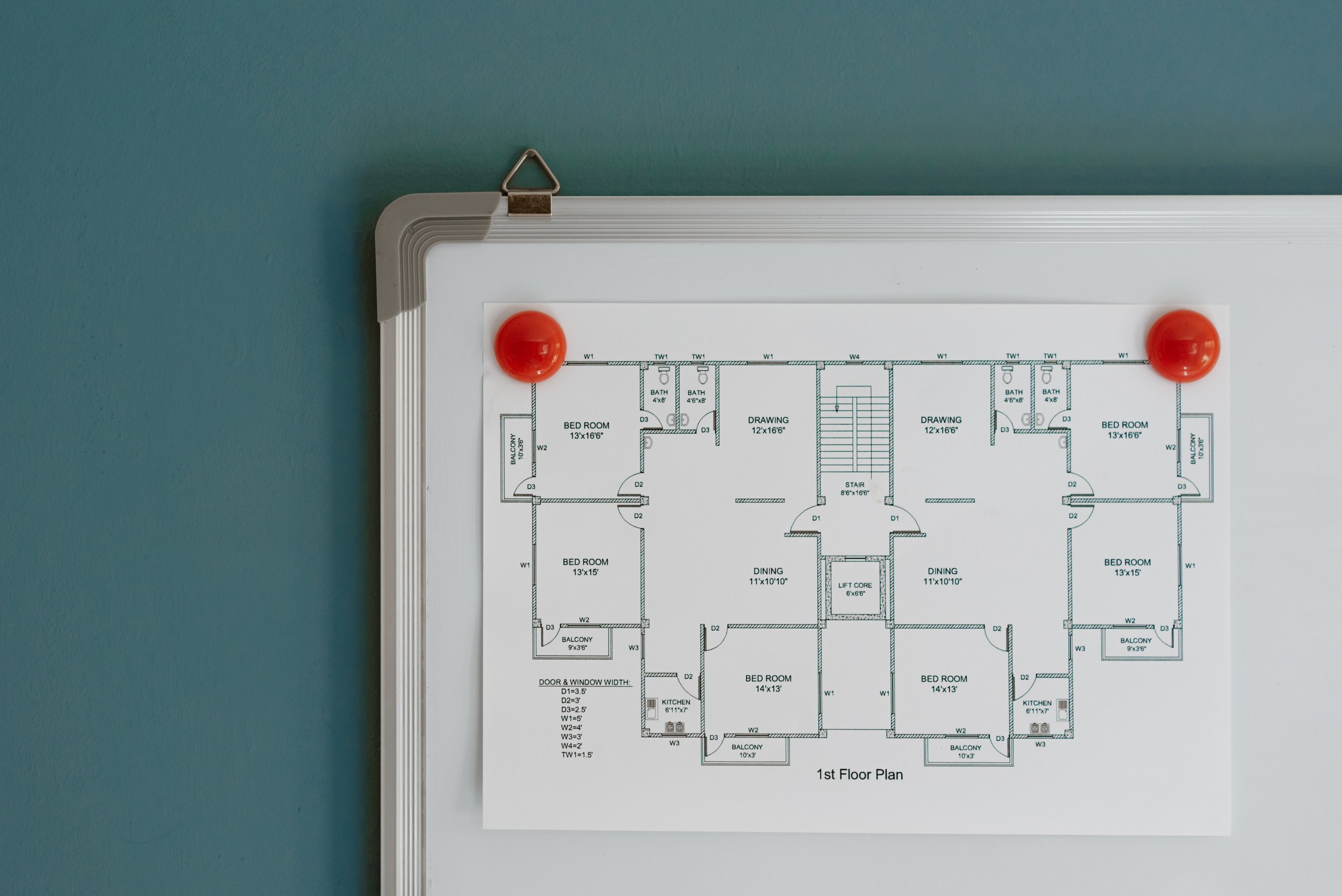 Floor plans of a house.